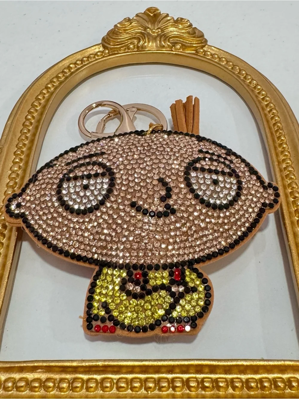 New Crystal Stewie Griffin Keychain Bag Charm